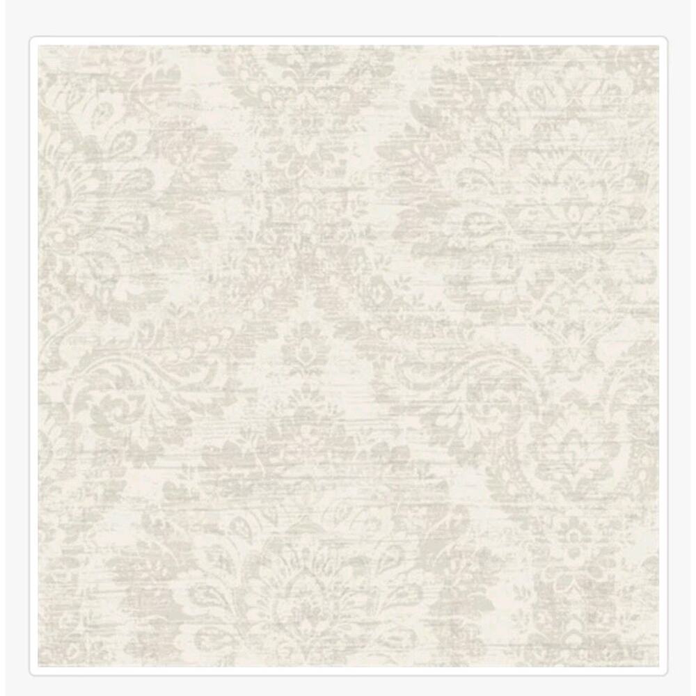 Kauai Beige Damask‎ Wallpaper Monochrome Washable Designer High-end